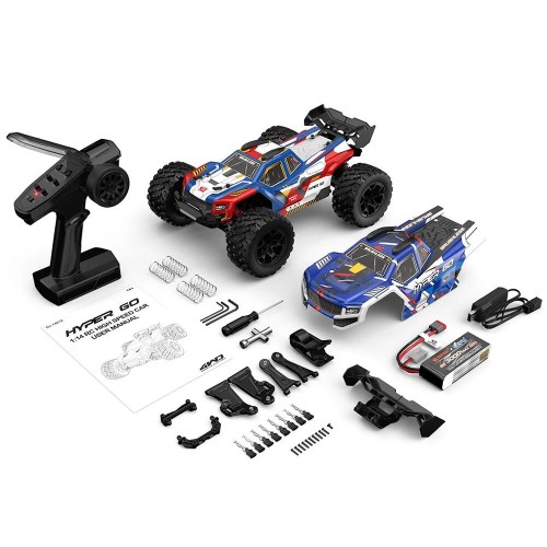 MJX HYPER GO 14212 1/14 2.4G 4WD Brushless High Speed RC Car Vehicle Models 56km/h Two Shells - One Batteries