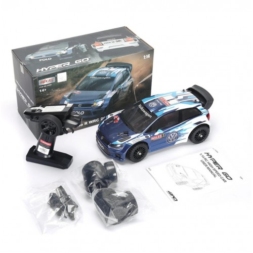 MJX HYPER GO 14304 1/14 2.4G Sport Drift RC Car Brushless High Speed Vehicle Models 43km/h W/ Light R WRC Official Authorization - One Battery