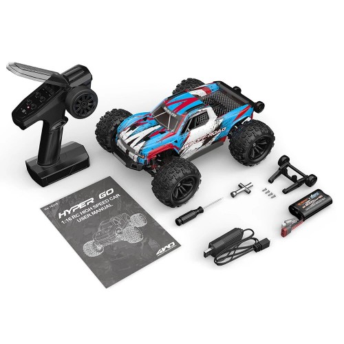 MJX HYPER GO 16218 1/16 Brushless High Speed RC Car Vehicle Models 45km/h Full Proprotional Control - One Battery