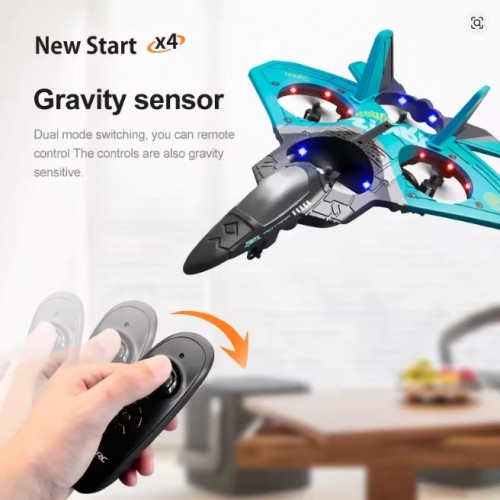 4DRC V17 RC Remote Control Airplane | 2.4G Fighter Glider for Beginners