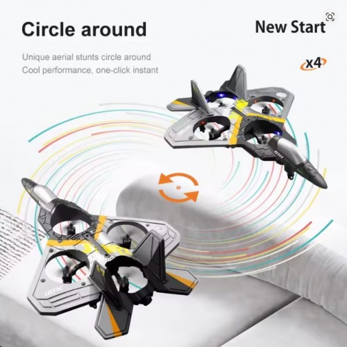 4DRC V17 RC Remote Control Airplane | 2.4G Fighter Glider for Beginners