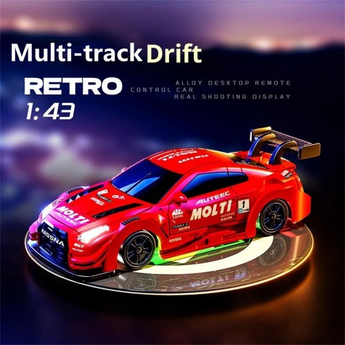 88RC RC43-G1/G2 1/43 4WD Drift RC Car with Gyro & Alloy Body – RTR Mini Racing Car (18km/h, LED Lights)