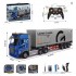 848-b5 Children’s Remote Control Transport Truck – Double-Decker Container Trailer with Opening Doors, Music & Variable Speed | Toy Car for Kids