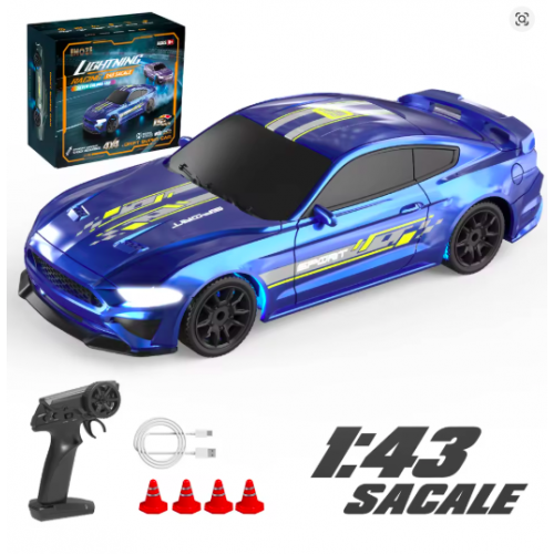 ENOZE 8500 / 8501 1:43 RC Drift Car – 2.4G 4WD High-Speed Remote Control Racing Car with LED Lights, Full-Scale RTR Mini Drifting Vehicle for Kids & Boys ENOZE 8500 / 8501 1:43 RC Drift Car – 2.4G 4WD High-Speed Remote Control Racing Car with LED Lights, Full-Scale RTR Mini Drifting Vehicle for Kids & Boys