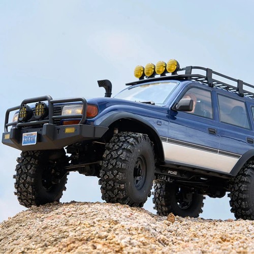 FMS FCX10 PRO 1/10 2.4G 4WD Brushless RC Car for TOYOTA Land Cruiser LC80 RS Remote Controlled Locking Differentials Two Speed Portal Axles LED Light Vehicles Models Toys - Blue FMS FCX10 PRO 1/10 2.4G 4WD Brushless RC Car for TOYOTA Land Cruiser LC80 RS Remote Controlled Locking Differentials Two Speed Portal Axles LED Light Vehicles Models Toys - Blue