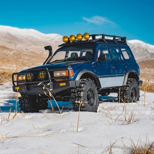 FMS FCX10 PRO 1/10 2.4G 4WD Brushless RC Car for TOYOTA Land Cruiser LC80 RS Remote Controlled Locking Differentials Two Speed Portal Axles LED Light Vehicles Models Toys - Blue FMS FCX10 PRO 1/10 2.4G 4WD Brushless RC Car for TOYOTA Land Cruiser LC80 RS Remote Controlled Locking Differentials Two Speed Portal Axles LED Light Vehicles Models Toys - Blue