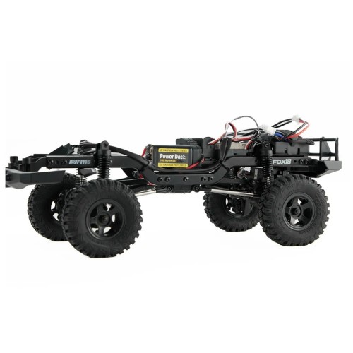 FMS FCX18 1/18 RTR 4WD RC Rock Crawler – Toyota Land Cruiser LC80 Off-Road Climbing Vehicle with 2-Speed Transmission & LED Lights (Blue)