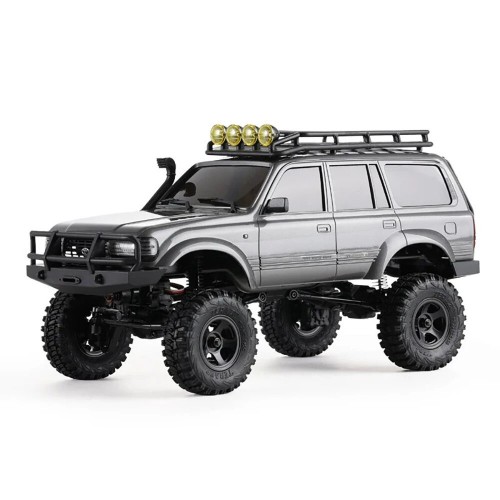 FMS FCX18 1/18 RTR 4WD RC Rock Crawler – Toyota Land Cruiser LC80 Off-Road Climbing Vehicle with 2-Speed Transmission & LED Lights (Blue)
