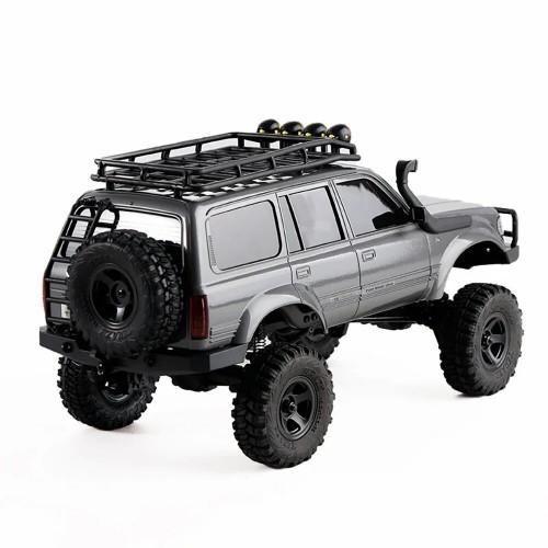 FMS FCX18 1/18 RTR 4WD RC Rock Crawler – Toyota Land Cruiser LC80 Off-Road Climbing Vehicle with 2-Speed Transmission & LED Lights (Blue)