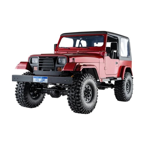FMS ROCHOBBY Mashigan RS Red RTR 1/10 2.4G 4WD RC Car Rock Crawler Off-Road Climbing Monster Truck LED Light Metal Gear Frame Full Proportional Vehicles Models Toys - Red