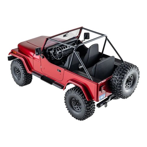 FMS ROCHOBBY Mashigan RS Red RTR 1/10 2.4G 4WD RC Car Rock Crawler Off-Road Climbing Monster Truck LED Light Metal Gear Frame Full Proportional Vehicles Models Toys - Red
