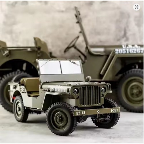 FMS RC Car 1/12 1941 MB Scaler Willys Jeep 2.4G 4WD RTR Crawler Climbing Scale Military Truck 