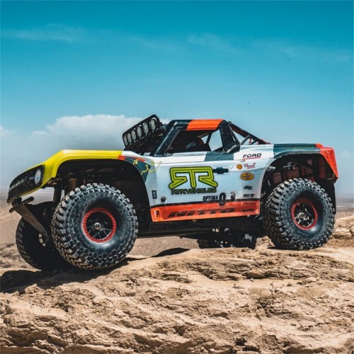 FMS 10702 for Ford Bronco 1/7 2.4G 4WD 80km/h RS EB Brushless RC Car Short Course Off-Road Truck Metal Chassis Hobbywing Motor ESC Metal Drive Shafts Gears Three Differentials Gyro LED Light Full Proportional Vehicles Models Toys - Racing Livery A