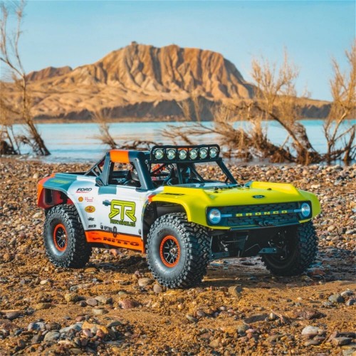 FMS 10702 for Ford Bronco 1/7 2.4G 4WD 80km/h RS EB Brushless RC Car Short Course Off-Road Truck Metal Chassis Hobbywing Motor ESC Metal Drive Shafts Gears Three Differentials Gyro LED Light Full Proportional Vehicles Models Toys - Racing Livery A