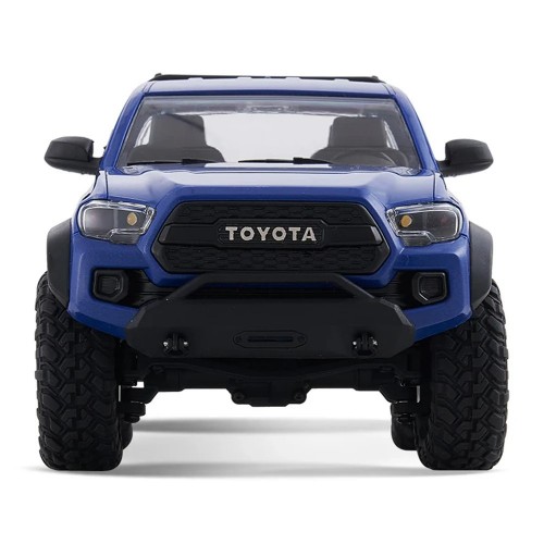 FMS FCX24M for TOYOTA TACOMA RTR 1/24 2.4G 4WD RC Car Officially Licensed Two Speed Off-Road Truck LED Light All-New Metal Ladder-Frame Chassis Gears Shocks Vehicles Models Toys - Blue