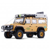 FMS FCX10 1/10 2.4G 4WD RC Car for Land Rover Camel Trophy Edition RS Officially Authorized Rock Crawler Off-Road Climbing Truck Two Speed LED Lights Straight Axle Metal Gears Drive Shaft Oil Filled Shocks Vehicles Models Toys - Defender