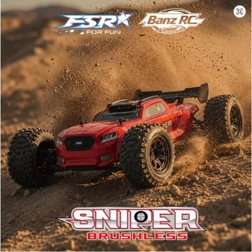 FSR 1/10 SNIPER RC car brushless motor high-speed model vehicle short truck off-road vehicle gyroscope remote control 300 meters