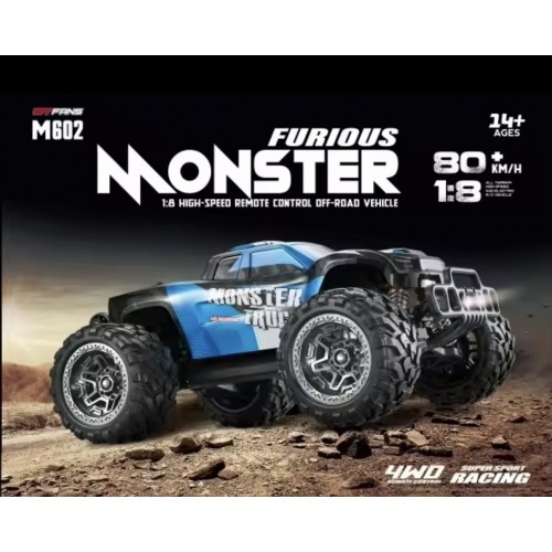 GTFANS-M602 RTR 1/8 2.4G 4WD 80km/h Brushless RC Car 3s High Speed Off-Road Climbing Truck Full Proportional Vehicles 