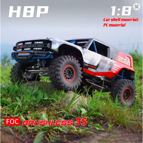 MJX Hypergo1:8 brushless H8P Remote control simulation Ford Bronco Baja 1000 PC material car shell electric 4WD climbing off-road Car MJX Hypergo1:8 brushless H8P Remote control simulation Ford Bronco Baja 1000 PC material car shell electric 4WD climbing off-road Car
