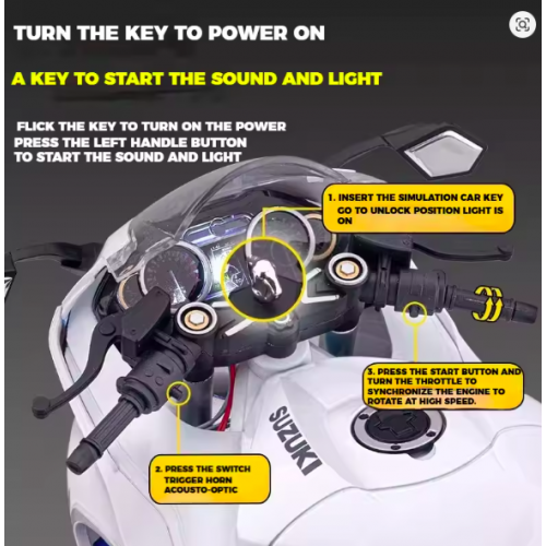 Suzuki Hayabusa GSX-1300R 1:6 Scale Alloy Metal Diecast Motorcycle Model | Sound, Light & Dynamic Display Collectible Suzuki Hayabusa GSX-1300R 1:6 Scale Alloy Metal Diecast Motorcycle Model | Sound, Light & Dynamic Display Collectible
