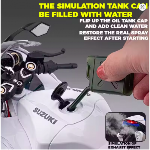 Suzuki Hayabusa GSX-1300R 1:6 Scale Alloy Metal Diecast Motorcycle Model | Sound, Light & Dynamic Display Collectible Suzuki Hayabusa GSX-1300R 1:6 Scale Alloy Metal Diecast Motorcycle Model | Sound, Light & Dynamic Display Collectible