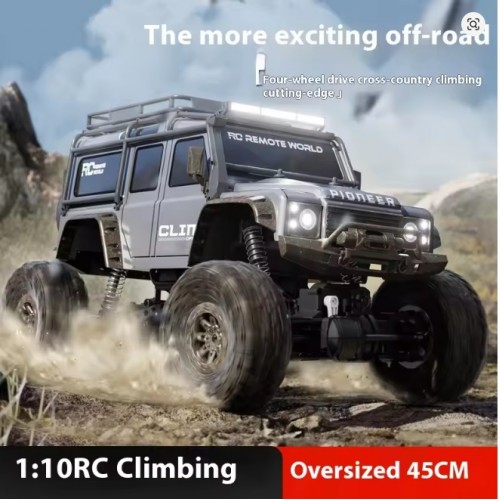 HB-P10A11-3 12Km/h 1:10 Scale Big Wheel Pickup 4X4 Off-road Climbing Vehicle RC Cars 2.4Ghz Remote Control Toys