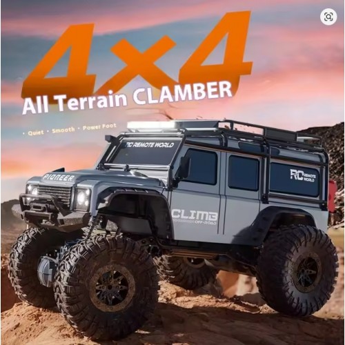 HB-P10A11-3 12Km/h 1:10 Scale Big Wheel Pickup 4X4 Off-road Climbing Vehicle RC Cars 2.4Ghz Remote Control Toys