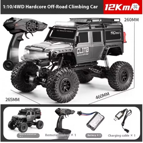 HB-P10A11-3 12Km/h 1:10 Scale Big Wheel Pickup 4X4 Off-road Climbing Vehicle RC Cars 2.4Ghz Remote Control Toys