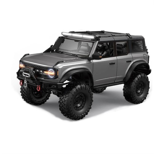 HB Toys RTR R1004-1 Upgraded Version 1/10 2.4G 4WD RC Car with Winch Differential Lock Full Proportional Rock Crawler LED Light 2 Speed Off-Road Climbing Truck Vehicles Models Toys - Blue Upgraded Version