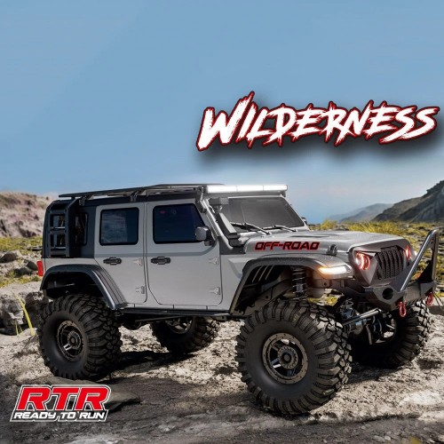 HB Toys RTR R1011 2.4G 4WD RC Car Full Proportional Rock Crawler RUBICON LED Light Off-Road Climbing Truck Vehicles Models 3s Compatible Toys - Grey Upgraded Version HB Toys RTR R1011 2.4G 4WD RC Car Full Proportional Rock Crawler RUBICON LED Light Off-Road Climbing Truck Vehicles Models 3s Compatible Toys - Grey Upgraded Version