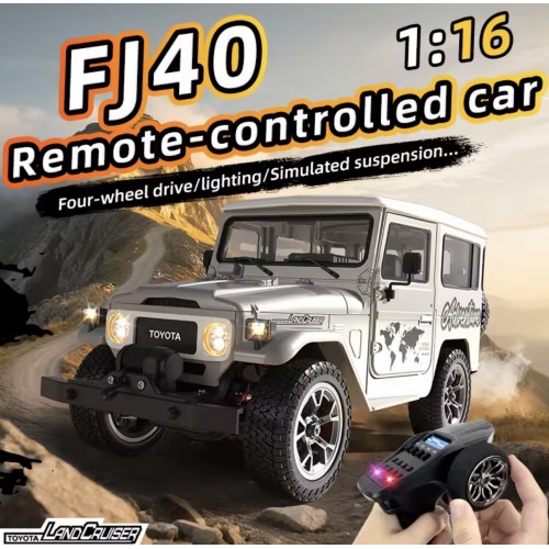 HGRC HG4-211 1/16 Toyota FJ40 AWD RC Crawler RTR with Smoke Unit, Lights, Sound & Metal Drive Shafts