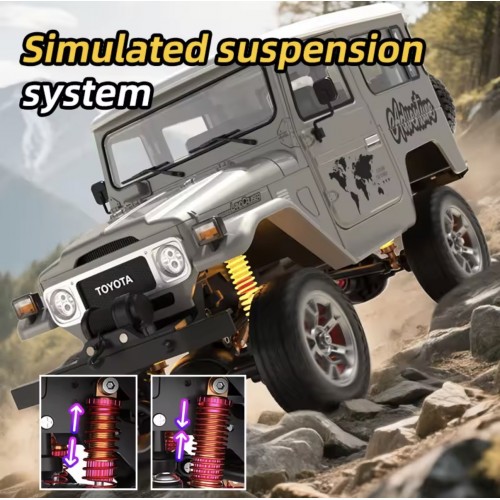HGRC HG4-211 1/16 Toyota FJ40 AWD RC Crawler RTR with Smoke Unit, Lights, Sound & Metal Drive Shafts