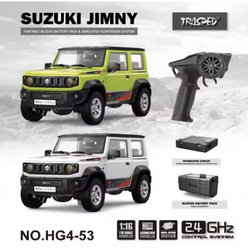 HGRC HG4-53 1/16 Suzuki Jimny RC Rock Crawler – Licensed 3WD Off-Road Truck with LED, Sound & Smoke