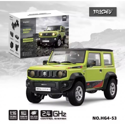 HGRC HG4-53 1/16 Suzuki Jimny RC Rock Crawler – Licensed 3WD Off-Road Truck with LED, Sound & Smoke