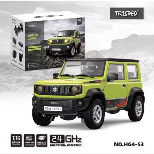 HGRC HG4-53 1/16 Suzuki Jimny RC Rock Crawler – Licensed 3WD Off-Road Truck with LED, Sound & Smoke