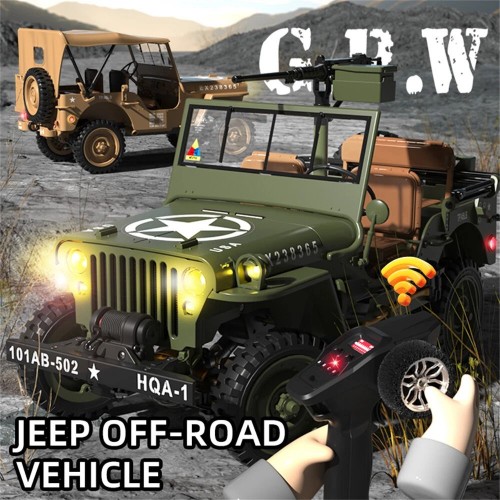 HG HG4-58 1/14 4WD RC Jeep with LED Lights, Sound & Winch