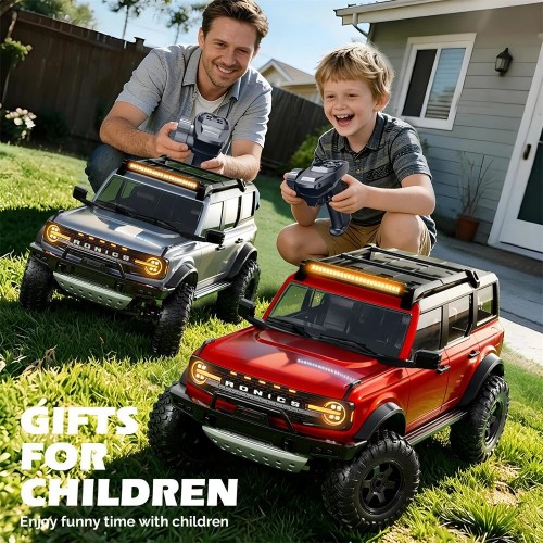 Hstar R22 RTR 1/12 2.4G 4WD RC Car RocK Crawler Off-Road Climbing Truck Full Proportional Control LED Light Metal Gear Drive Shaft Vehicles Models Toys