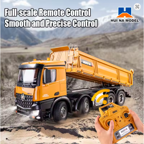 Huina 1536 1:14 Alloy RC Dump Truck – 12CH Large 8-Wheel Heavy Construction Transport Vehicle Huina 1536 1:14 Alloy RC Dump Truck – 12CH Large 8-Wheel Heavy Construction Transport Vehicle