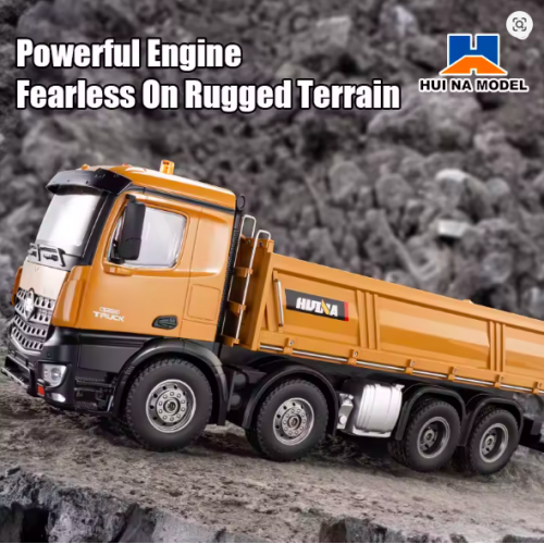 Huina 1536 1:14 Alloy RC Dump Truck – 12CH Large 8-Wheel Heavy Construction Transport Vehicle Huina 1536 1:14 Alloy RC Dump Truck – 12CH Large 8-Wheel Heavy Construction Transport Vehicle