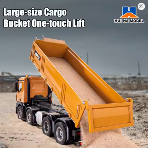 Huina 1536 1:14 Alloy RC Dump Truck – 12CH Large 8-Wheel Heavy Construction Transport Vehicle Huina 1536 1:14 Alloy RC Dump Truck – 12CH Large 8-Wheel Heavy Construction Transport Vehicle