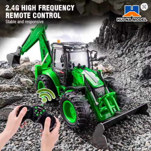 Huina 1579 1:14 RC Forklift Excavator Truck – 2-Way Remote Control Engineering Vehicle Toy for Kids Huina 1579 1:14 RC Forklift Excavator Truck – 2-Way Remote Control Engineering Vehicle Toy for Kids