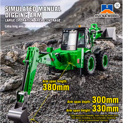 Huina 1579 1:14 RC Forklift Excavator Truck – 2-Way Remote Control Engineering Vehicle Toy for Kids Huina 1579 1:14 RC Forklift Excavator Truck – 2-Way Remote Control Engineering Vehicle Toy for Kids