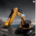 Huina 1580 23-Channel 1:14 Full-Scale Large Alloy Electric Excavator Digging Remote Control Engineering Vehicle Model 