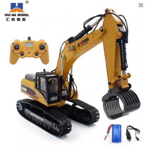 Huina 1580 23-Channel 1:14 Full-Scale Large Alloy Electric Excavator Digging Remote Control Engineering Vehicle Model Huina 1580 23-Channel 1:14 Full-Scale Large Alloy Electric Excavator Digging Remote Control Engineering Vehicle Model