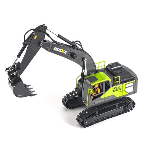 Huina 1661 1:18 Die-Cast Metal RC Excavator – 11CH Radio Control Construction Vehicle with LED Lights Huina 1661 1:18 Die-Cast Metal RC Excavator – 11CH Radio Control Construction Vehicle with LED Lights