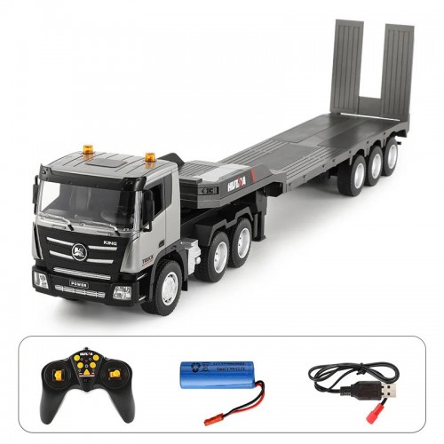 Huina 1318 1:18 RC Tractor Truck 9CH Remote Control Cars with Flatbed Trailer Assembled and Painted Hobby Model Huina 1318 1:18 RC Tractor Truck 9CH Remote Control Cars with Flatbed Trailer Assembled and Painted Hobby Model