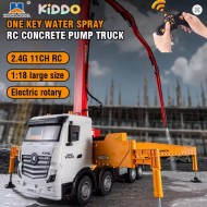 Huina 1381 RC Cement Pump Truck 1:18 Scale 11CH Alloy