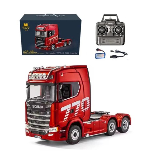 Huina 1501 1/18 2.4G 19CH Scania Tractor Truck RTR Cool Light Full Scale RC Car Vehicle Models - Only RC Trailer
