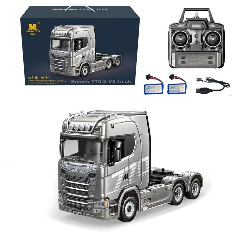 Huina 1501 1/18 2.4G 19CH Scania Tractor Truck RTR Cool Light Full Scale RC Car Vehicle Models - Only RC Trailer