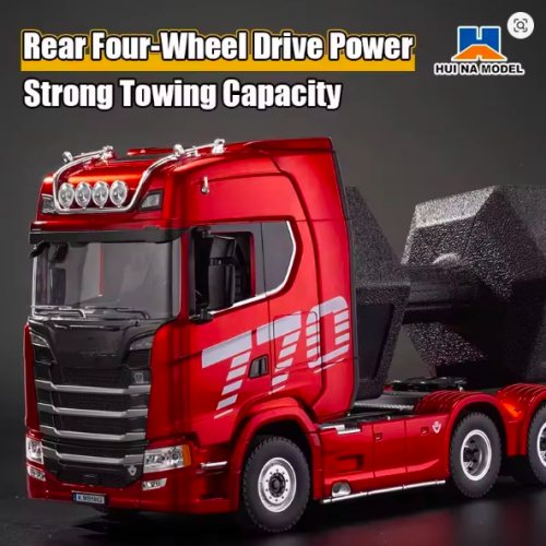 Huina 1501 1/18 2.4G 19CH Scania Tractor Truck RTR Cool Light Full Scale RC Car Vehicle Models - Only RC Trailer